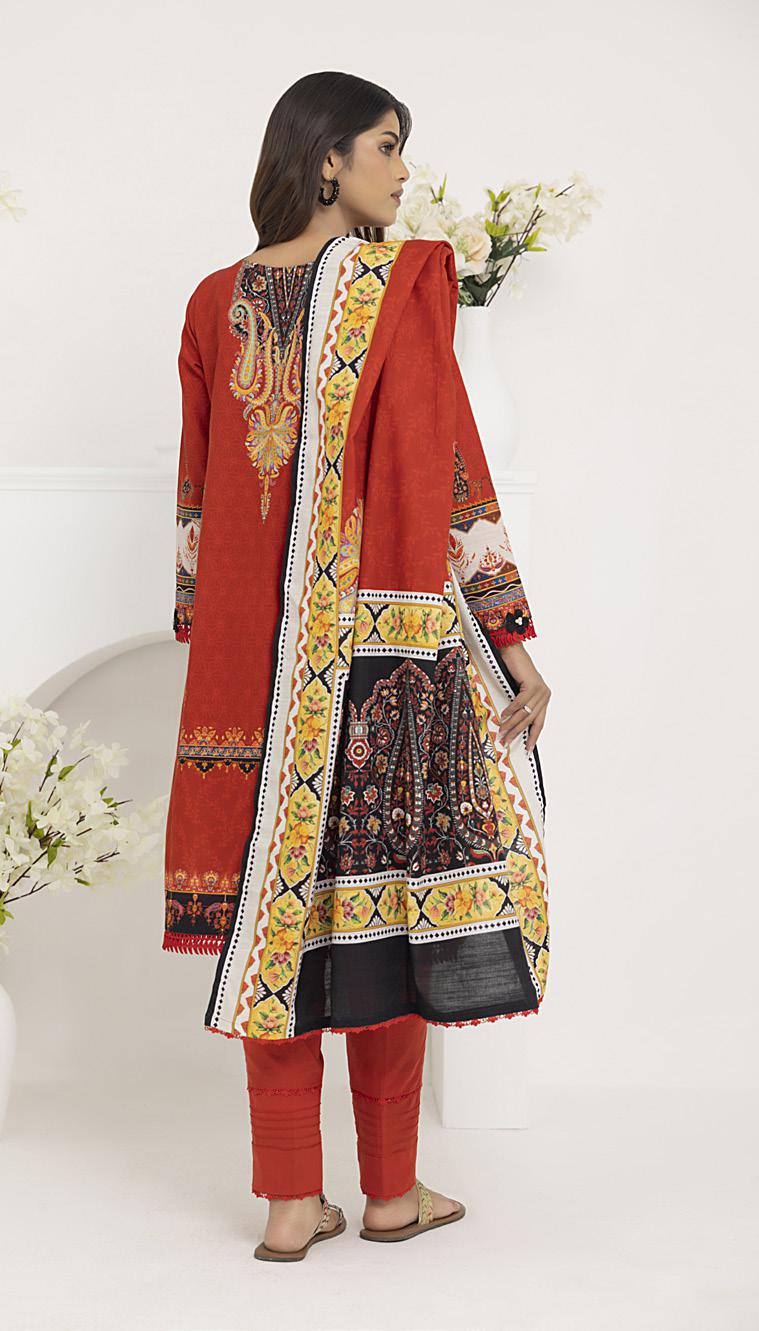 HS71-Salina Premium Printed Khaddar 3-Piece