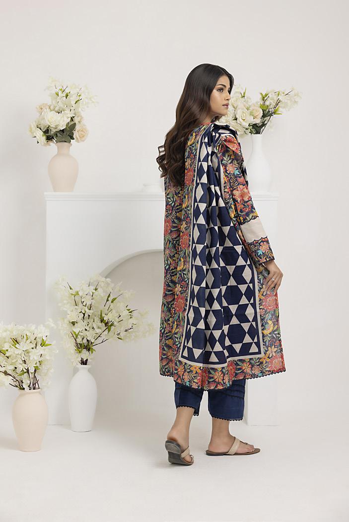 HS73-Salina Premium Printed Khaddar 3-Piece