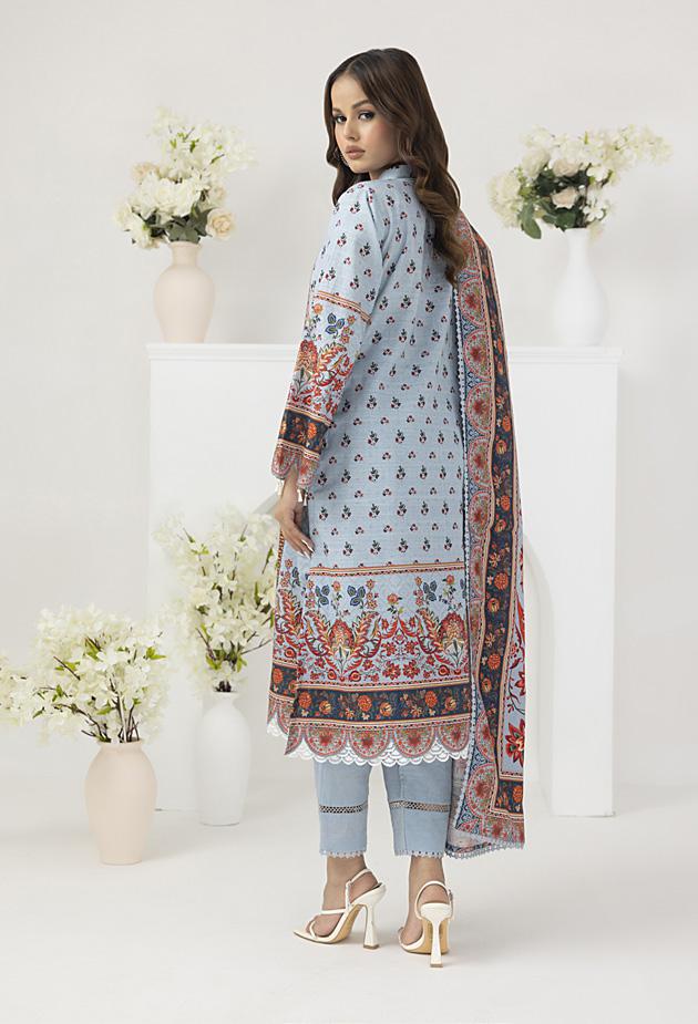 HS74-Salina Premium Printed Khaddar 3-Piece