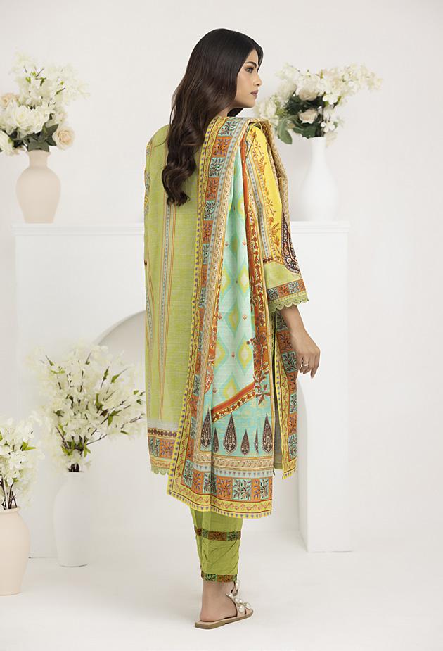 HS77-Salina Premium Printed Khaddar 3-Piece