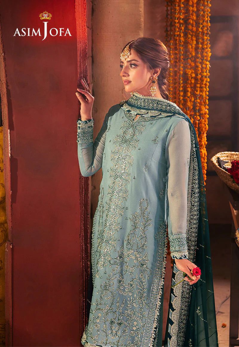 HS-156 Asim Jofa Havey embroidered 3 piece